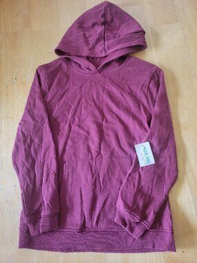 Highland Originals Girls Size 8 Maroon Hooded Long Sleeve Pullover Sweatshirt